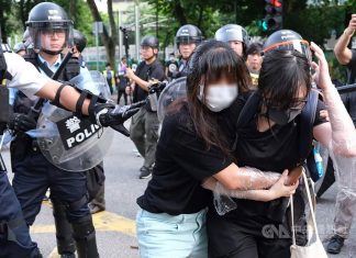 光復上水遊行結束後 示威者與警方爆發多次衝突(2)