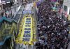 反送中事件升级,香港七一大遊行 打出「解體中共,结束迫害」巨幅!
