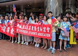 蔡英文過境紐約 僑胞熱烈歡迎