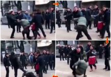 城管暴打老人,看看中共就是这样为人民服务的?