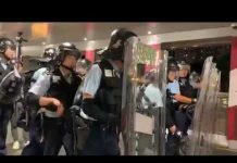 「光復上水」警方八點後正式開始清場(1)