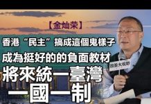 祸国军师金灿荣:香港“民主”搞成这个鬼样子,将来台湾统一要一国一制