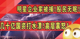 暴风集团董事长冯鑫因涉嫌犯罪被抓!股民无眠!几十亿国资打水漂!高层震怒!