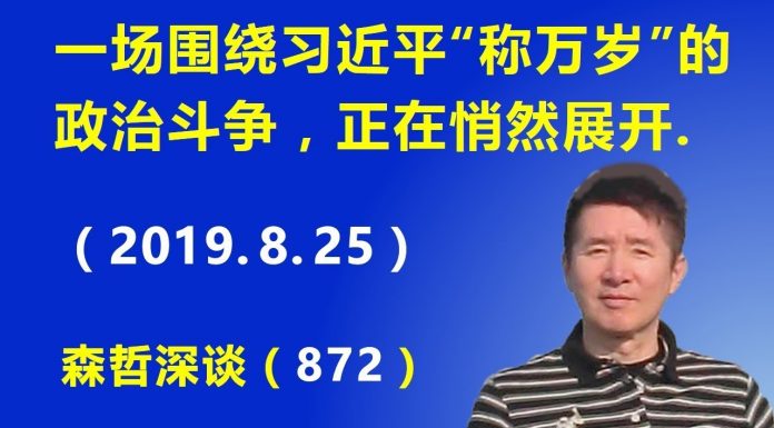 江森哲:中国政治新动向:一场围绕习近平“称万岁”的政治斗争,正在中国悄然展开
