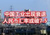 中国真相54:受中美贸易战冲击,中国工业出现衰退,人民币兑美元汇率或跌破7.5