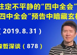 江森哲:注定不平静的“四中全会”:“四中全会”的预告中暗藏玄机;最新香港形势分析.