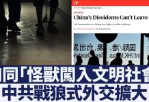 中共「流氓治理」蔓延到外交 多國發出中國旅遊警告