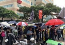 为民主自由而抗争,“929撑港·反极权” 台港大游行在雨中进行