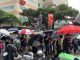为民主自由而抗争,“929撑港·反极权” 台港大游行在雨中进行