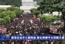 香港29个行业发起大三罢行动香港多所大学学生坐满整条百万大道