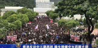 香港29个行业发起大三罢行动香港多所大学学生坐满整条百万大道