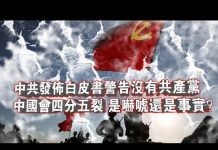 张杰:中共发布白皮书警告没有共产党中国会四分五裂 是吓唬还是事实?