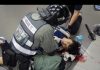 【9.7大埔警方疯狂打人】9月7日,香港防暴警察在大埔站对毫无反抗的青年人疯狂殴打