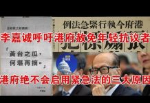 郭宝胜:李嘉诚呼吁港府赦免年轻抗议者;港府绝不会启用紧急法的三大原因
