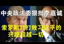 郭宝胜:中央政法委狠批李嘉诚、索罗斯对打败习近平的兴趣超越一切