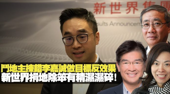 陈茂峰,单仲偕,李慧玲:斗地主拣错李嘉诚做目标反效果,新世界捐地!