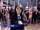 新唐人:港大学生演奏美国国歌举美国旗游行高呼天灭中共驱除共党光复香港