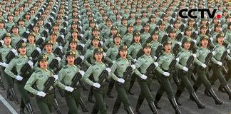 厉害了我的国:民兵方队阅兵演练