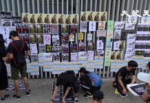 【9.28直击香港】10.1国殇日前夕习近平肖像满地被港人任踩