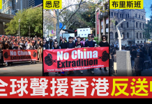 支持香港抗争!世界多个城市发起声援活动