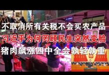 郭宝胜:不取消所有关税就不买农产品、习近平为何罔顾民生突然变脸、猪肉飙涨四中全会孰轻孰重?