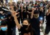 香港宣布禁蒙面法,全城抗议