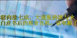 财经冷眼:物价再疯涨,大通胀大通缩的火与冰,白皮书后的粮食危机登场了!