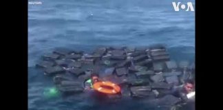 美国之音:哥伦比亚毒贩遇沉船事故 获军方解救,查获了1.2吨可卡因