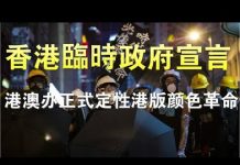 特大新闻:香港临时政府正式宣告成立! 中共正式将“反送中”运动定性为颜色革命