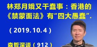 江森哲:林郑月娥又干蠢事:香港政府推出的《禁蒙面法》有“四大愚蠢”