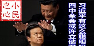 小民之心:习近平有这么聪明吗 四中全会或许立储君
