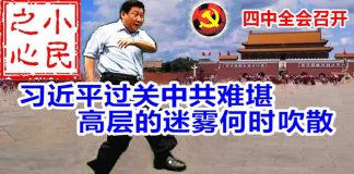 小民之心:四中全会召开:习近平过关中共难堪 高层的迷雾何时吹散