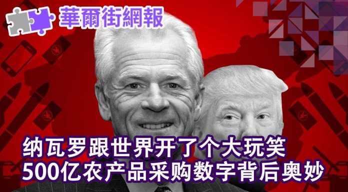 华尔街电视:香港人权与民主法案全票通过!纳瓦罗跟世界开了个大玩笑!