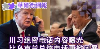 华尔街网报:川习绝密电话内容曝光:我会对香港问题保持沉默