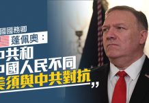 萧茗/美國務卿:美國和全世界要正面抗擊中共所有挑戰!
