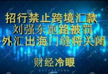 财经冷眼:招行禁止跨境汇款,民企巨头跑路被罚,外汇出海门缝将关闭,怎么办?