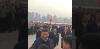 新高地TV:习近平流窜上海秀亲民,群众演员不给力!