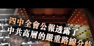 张杰:四中全会公报透露了中共高层的严重路线分歧