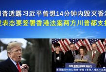 郭宝胜:川普透露习近平曾想14分钟内毁灭香港、没表态要签署香港法案两方川普都支持