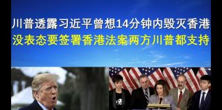 郭宝胜:川普透露习近平曾想14分钟内毁灭香港、没表态要签署香港法案两方川普都支持