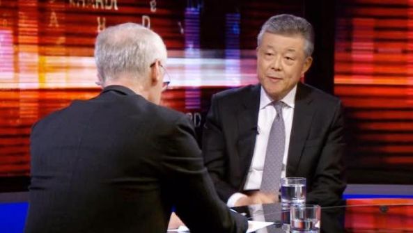 劉曉明閉著眼睛說瞎話:中國沒有政治犯,反問主持有否去過新疆! 那煽顛罪又是什麼?