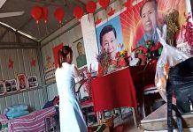 中国观察:中共邪教公开化 供奉习近平毛泽东庙宇开始大兴 女子诡异膜拜动作让人毛骨悚然!