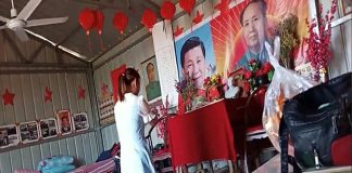 中国观察:中共邪教公开化 供奉习近平毛泽东庙宇开始大兴 女子诡异膜拜动作让人毛骨悚然!