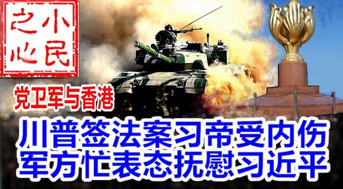 小民之心:党卫军与香港:川普签法案习帝受内伤 军方忙表态抚慰习近平