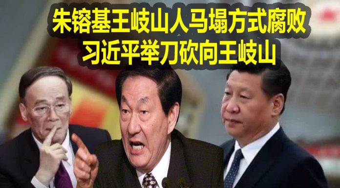 na1s0r:北京昨晚出了大事! 朱镕基王岐山人马塌方式腐败,习近平举刀砍向王岐山