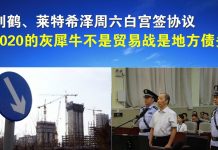 郭宝胜:钟山再说要过紧日子;刘鹤莱特希泽周六签协议;2020灰犀牛不是贸易战是地方债务
