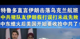 郭宝胜:加总理直言伊朗击落乌克兰航班、中共猪队友伊朗假打误打未战先败、中东熄火后美国要收拾中共了!