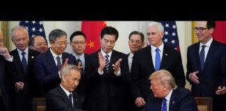 陈破空:美中终于签约,习近平缺席有名堂!特朗普历数中共种种不是。副总理充当冤大头