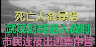 财经冷眼:死亡人数暴增,武汉部队封城进入战时,市民连夜恐慌出逃集中营!