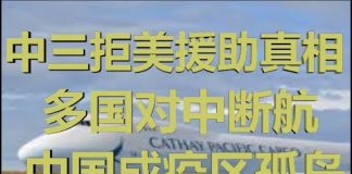 财经冷眼:中国三拒美国但不拒绝世卫组织中美国专家,世界各国纷纷停飞,中国成孤岛